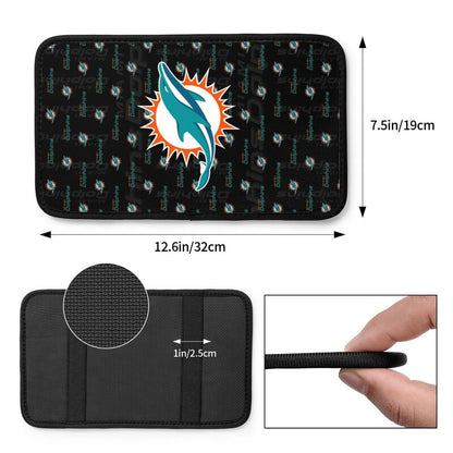 Miami Dolphins printed Car handrail cushion Personalized car armrest cover