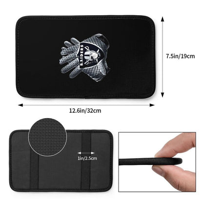 Car armrest box pad Las Vegas Raiders 2 Printed central armrest box pad protective pad