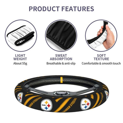 Pittsburgh Steelers 1 Printed car anti-skid cover elastic steering wheel cover