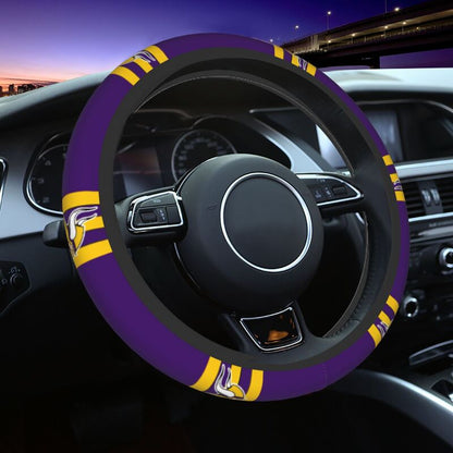 Minnesota Vikings Printed breathable elastic steering wheel cover anti slip cover