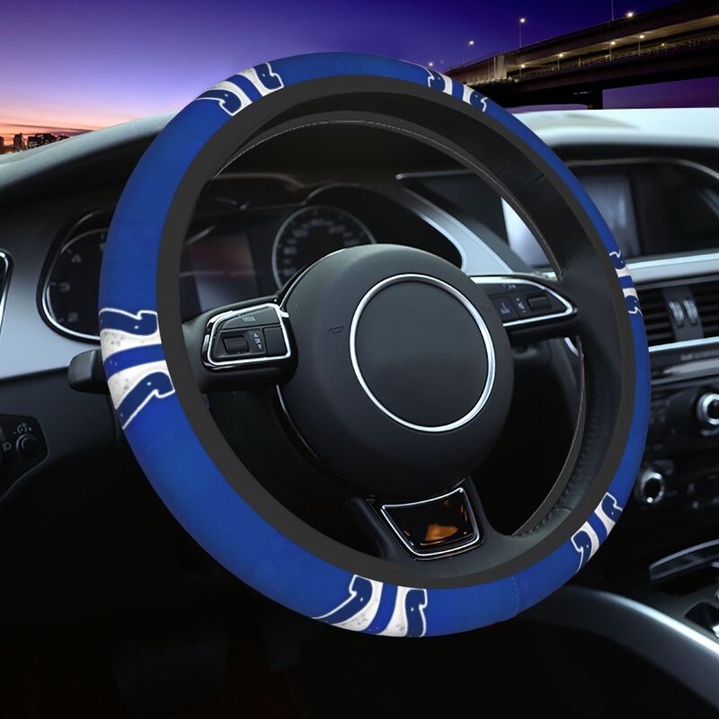 Indianapolis Colts Printed breathable elastic steering wheel protective cover