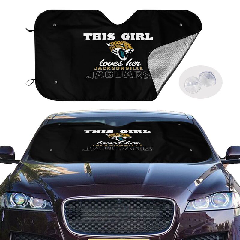 Jacksonville Jaguars Printing multi size car front windshield sunshade car windshield sunshade