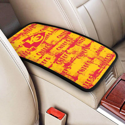 Kansas City Chiefs print Car armrest box protective cover car center console armrest pad