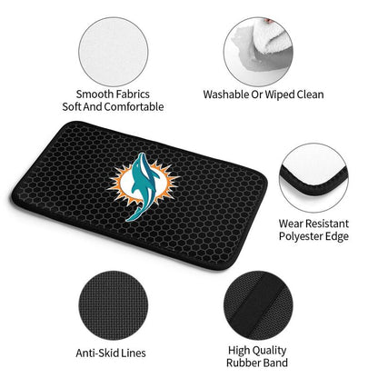 Miami Dolphins Printed protective pad for car armrest box