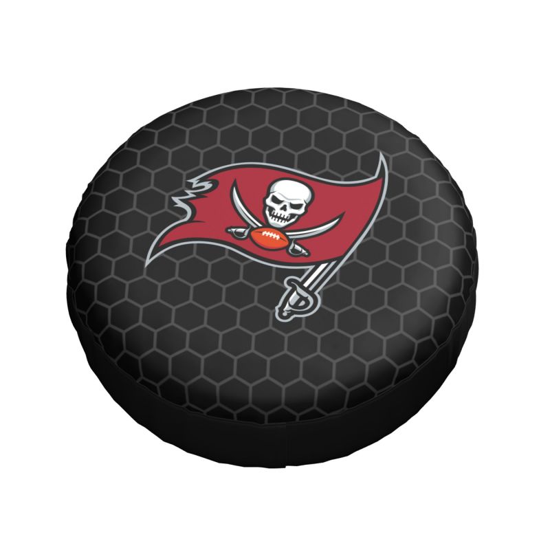 Tampa Bay Buccaneers Grid printed car tire cover dustproof and waterproof tire cover