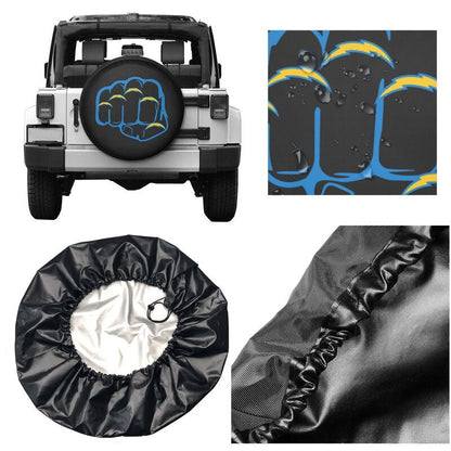 San Diego Chargers Print tire protection cover car spare tire dust protection covers