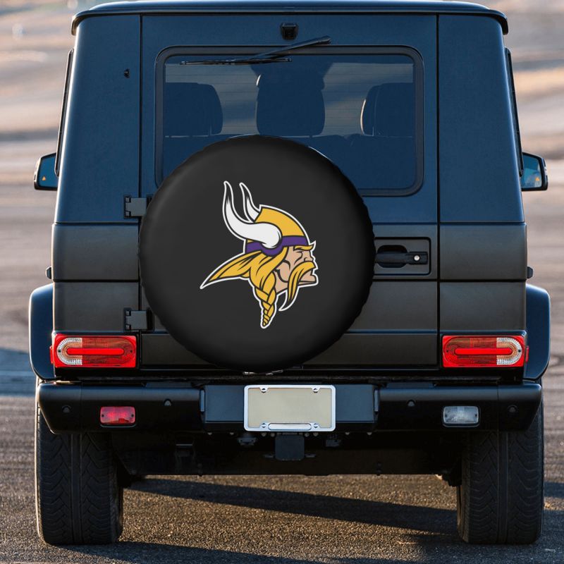 Minnesota Vikings Car tire protective cover waterproof and dustproof tire cover