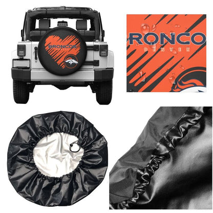 Denver Broncos Printed car spare tire dust protection cover tire protection cover