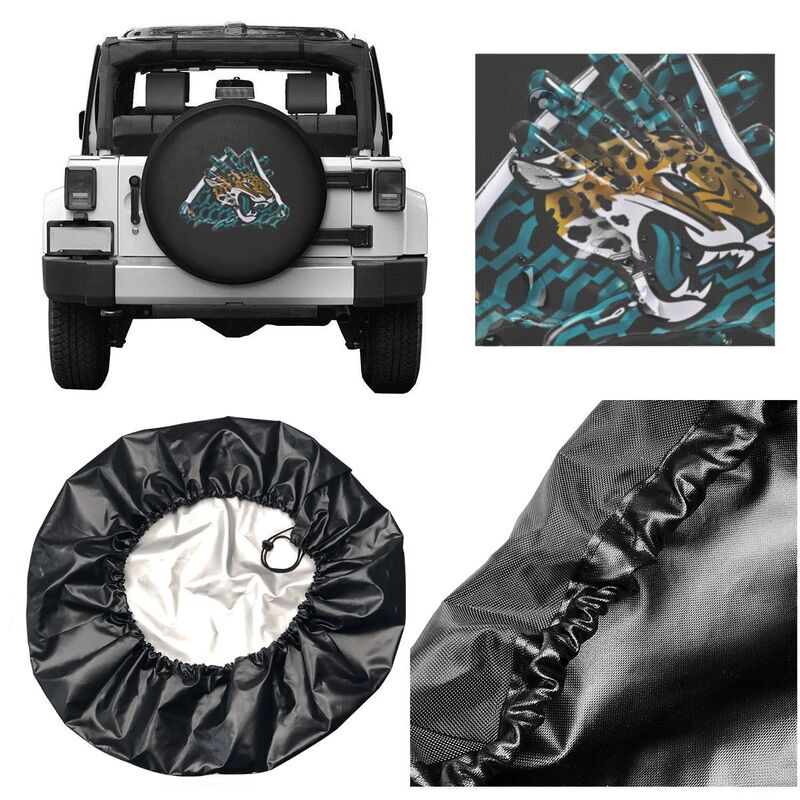 Jacksonville Jaguars Print tire protection covers car sunscreen tire protection covers