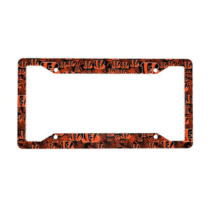 Cincinnati Bengals Print Car license plate frame four hole license plate holder (one pair)