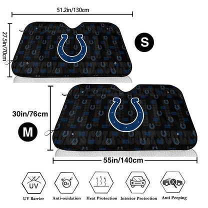 Indianapolis Colts Printed is suitable for front Car windshield sunshades Car windshield sunshades