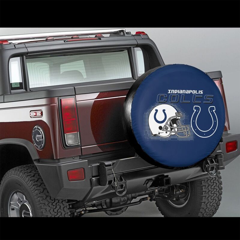 Indianapolis Colts Print car tire protection cover car spare tire dust protection covers