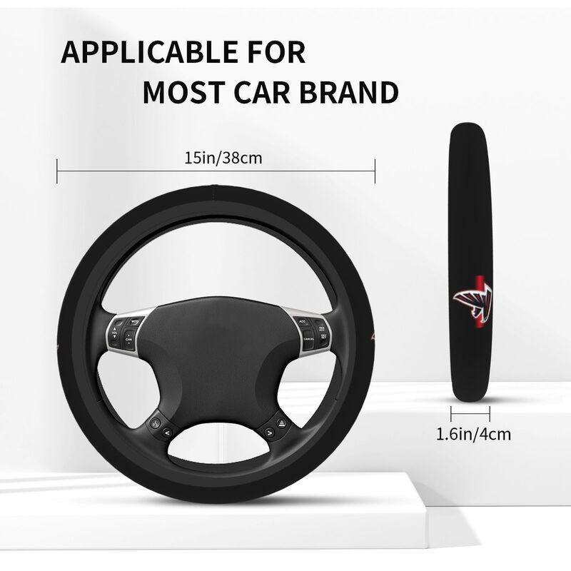 Atlanta Falcons Printed elastic steering wheel cover car protective cover