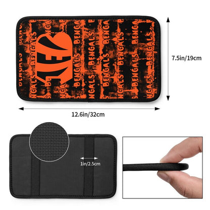 Cincinnati Bengals print Car armrest box protective cover car center console armrest pad