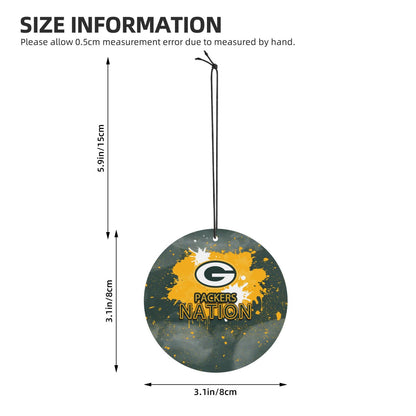 4-pcs Green Bay Packers Car Air Fresheners Cards Set car aromatherapy tablets