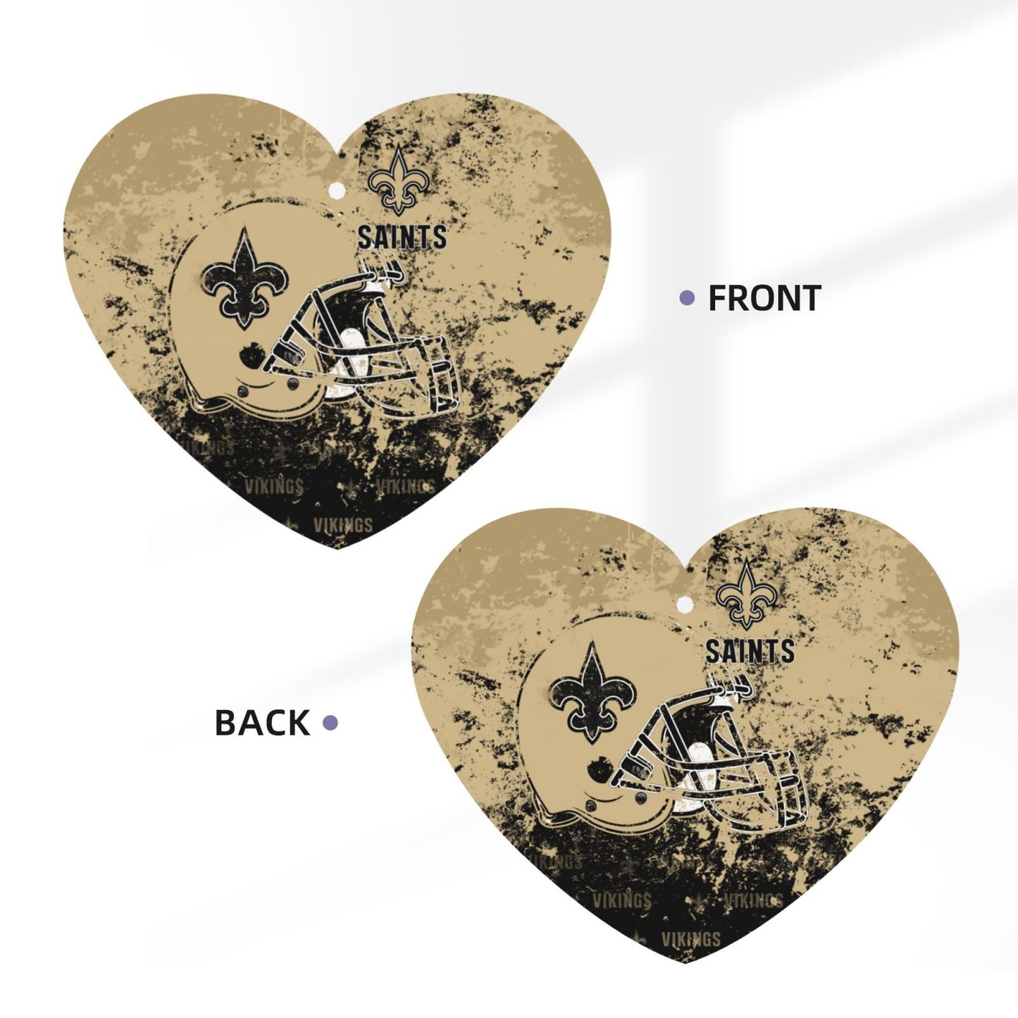 4-pcs New Orleans Saints Car Air Fresheners Cards Set car aromatherapy tablets