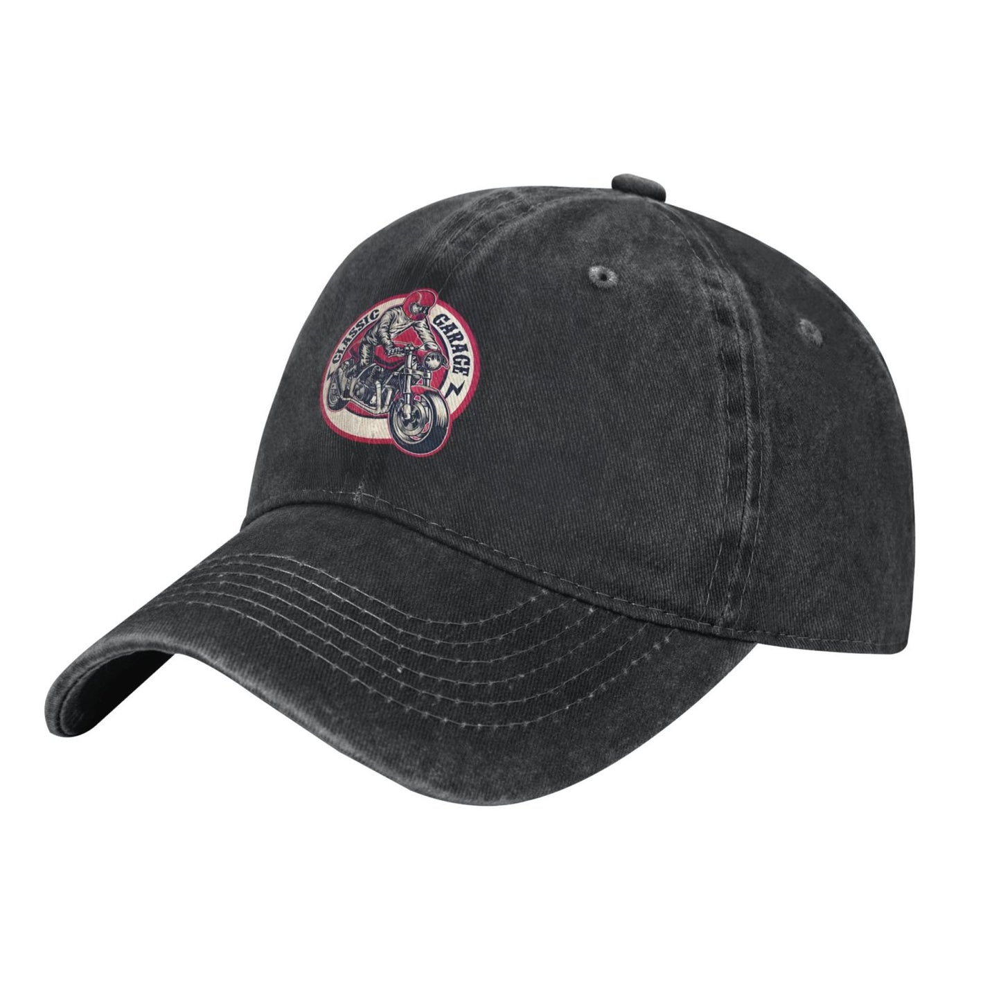 Retro Motorcycle Printed unisex baseball cap adjustable cap outdoor sun hats trucker hat