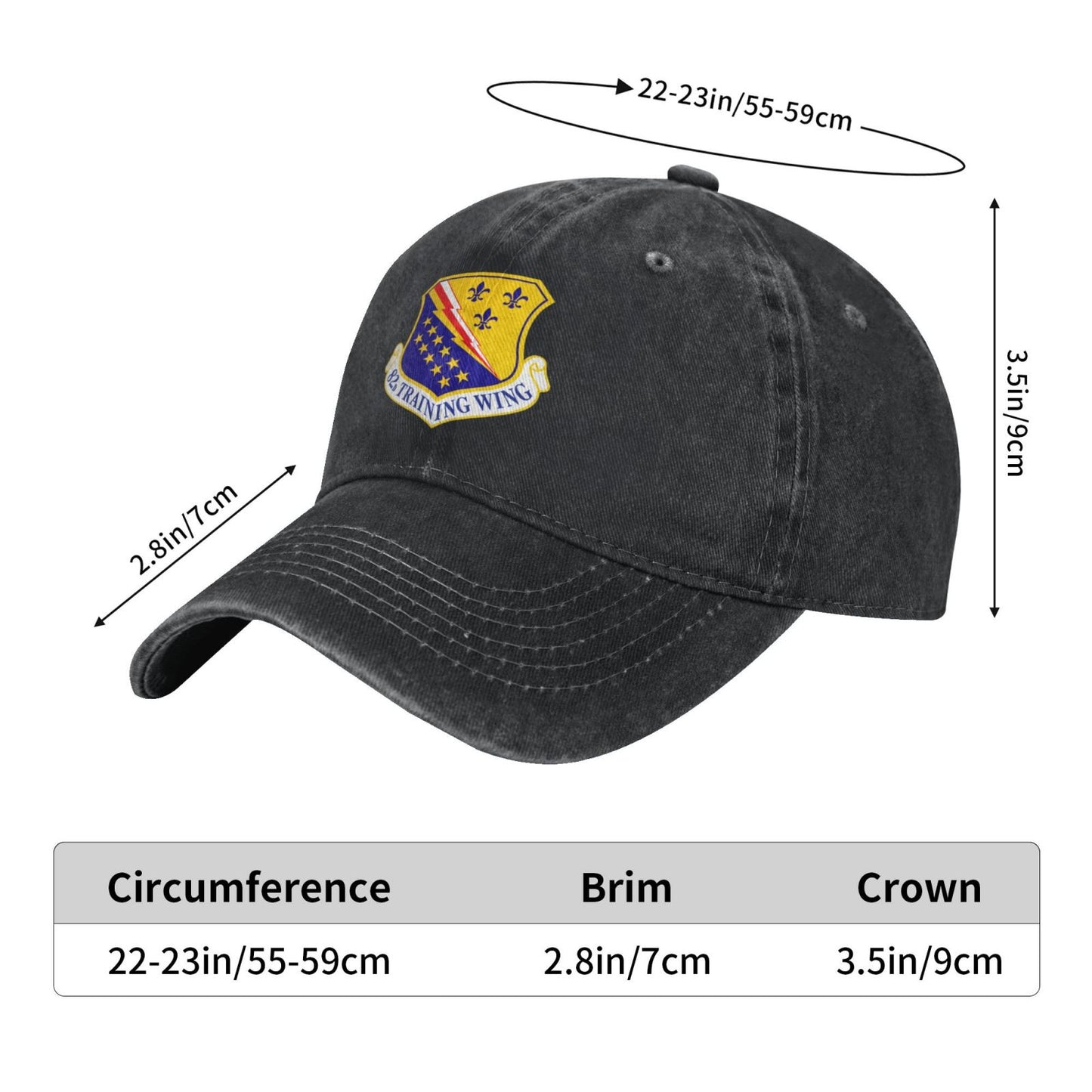 82d Training Wing Printing unisex baseball cap adjustable cap veteran gift