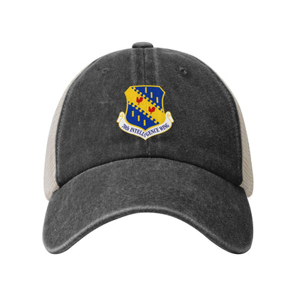 70th Intelligence Wing Printed unisex baseball cap adjustable grid baseball cap veteran gift