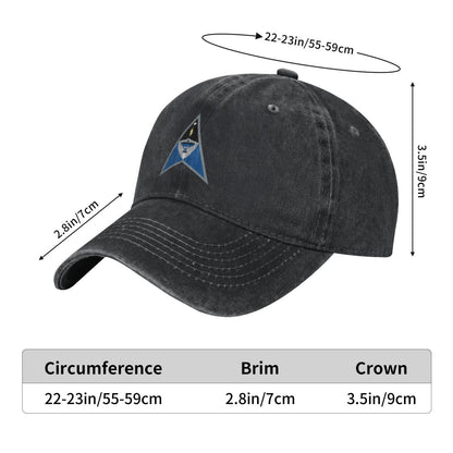 Space Delta 6 Emblem Printing unisex baseball cap adjustable cap veteran gift