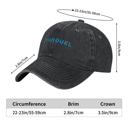FanDuel Printing Printed unisex baseball cap adjustable cap outdoor sun hats trucker hat