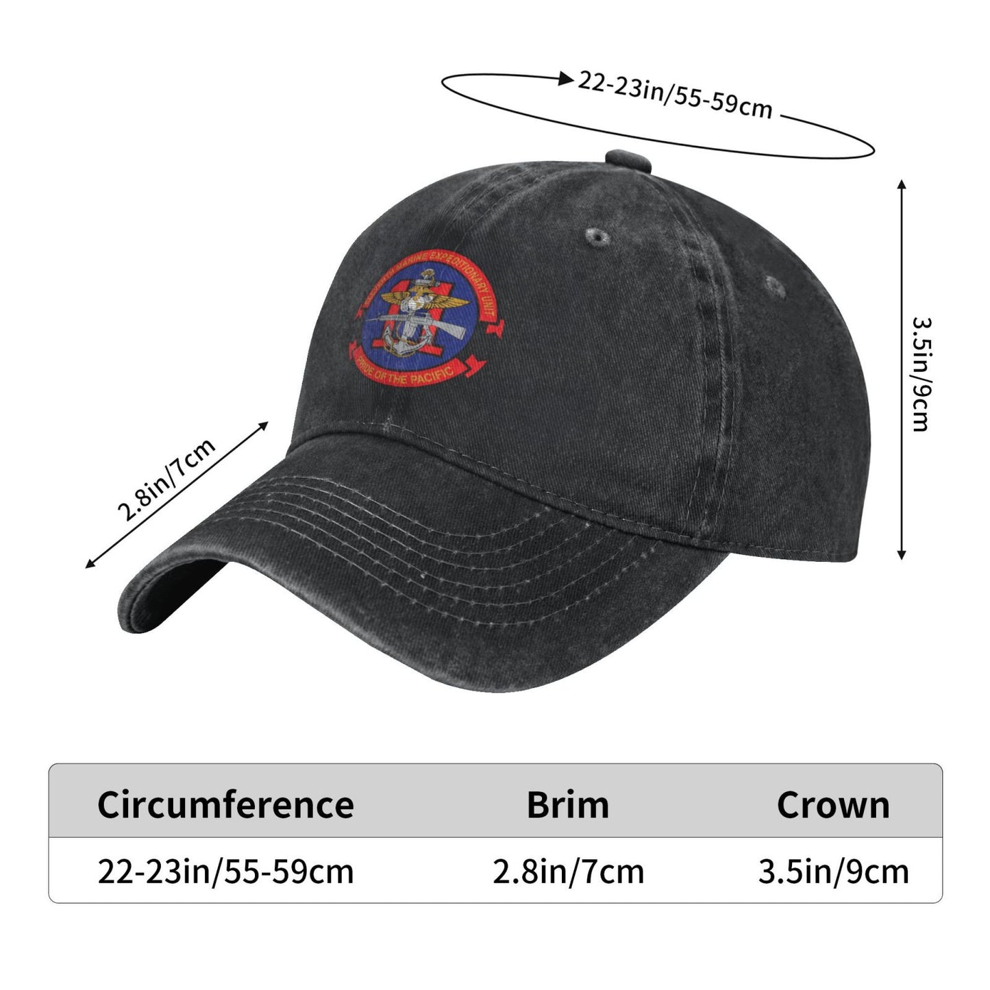 11th MEU Insignia Printed unisex baseball cap adjustable cap veteran gift
