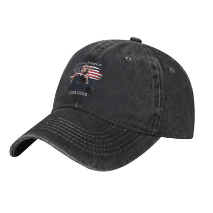 A True Patriot Charlie Kirk USA Flag Printed unisex baseball cap outdoor hats adjustable cap trucker gift hat