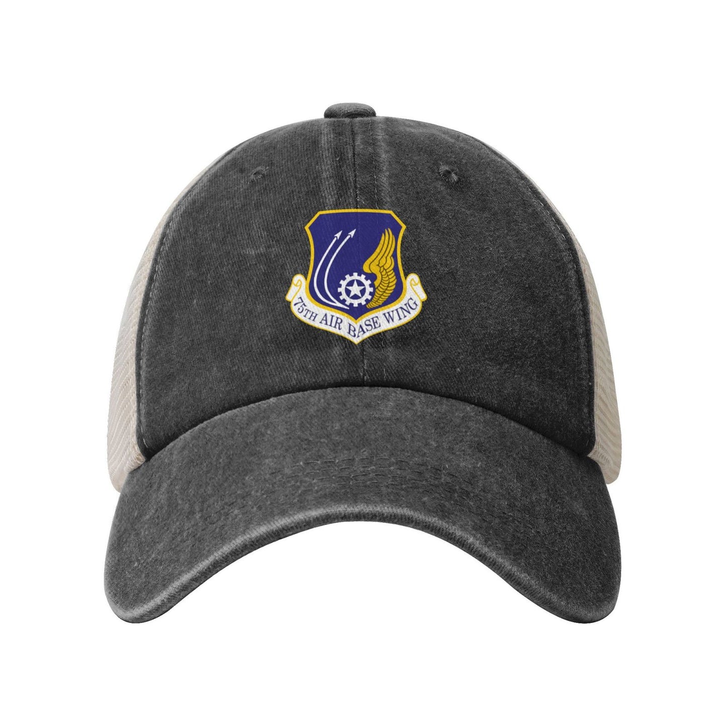 75th Air Base Wing Printed unisex baseball cap adjustable grid baseball cap veteran gift