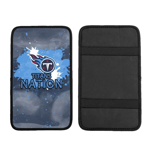 Tennessee Titans print car center console armrest pad Car armrest box protective cover