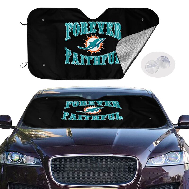 Miami Dolphins Printing car multi size front windshield sunshade car windshield sunshade