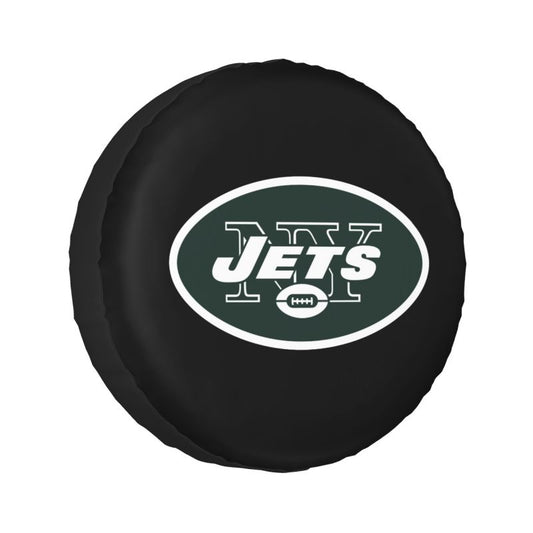 New York Jets 2 Car tire protective cover waterproof and dustproof tire cover