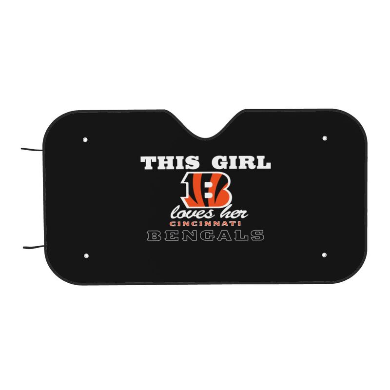 Cincinnati Bengals Printing multi size car front windshield sunshade car windshield sunshade
