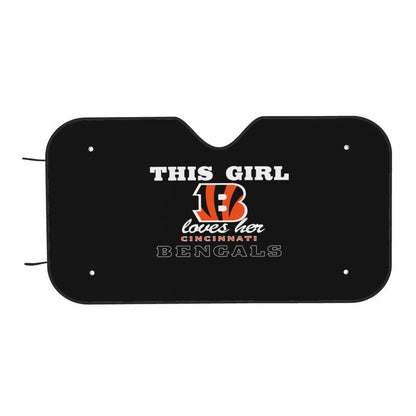 Cincinnati Bengals Printing multi size car front windshield sunshade car windshield sunshade