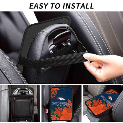 Denver Broncos Car armrest box protective cover car center console armrest pad