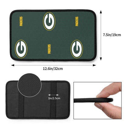 Car armrest box pad Green Bay Packers Printed center armrest box pad protective pad
