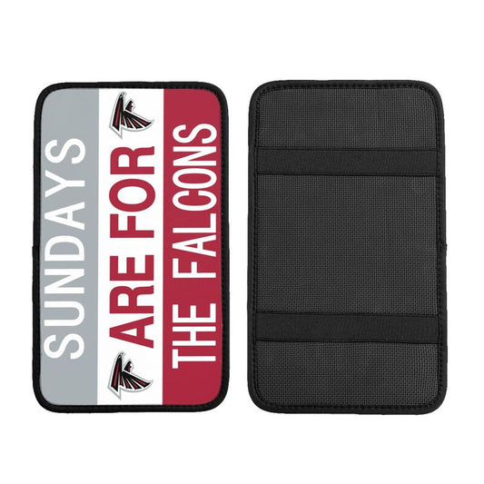 Atlanta Falcons Personalized printed car armrest cover Car handrail box cushion