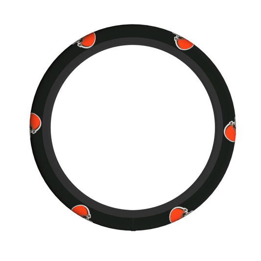 Cleveland Browns Printed breathable elastic steering wheel cover anti slip cover