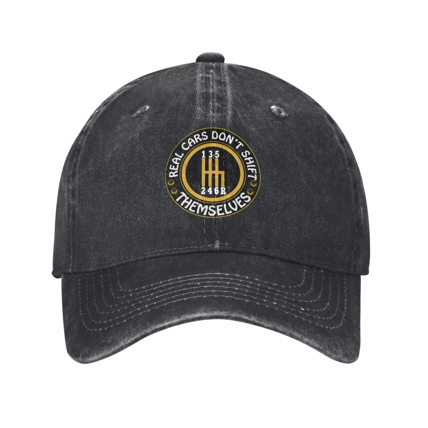 Real Cars Don't Shift Themselves Printed unisex baseball cap outdoor hats adjustable cap trucker gift hat