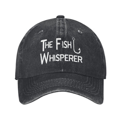 THE FISH WHISPERER Printed unisex baseball cap adjustable cap outdoor sun hats trucker hat