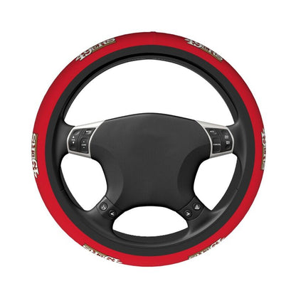 San Francisco 49ers Printed elastic steering wheel cover car steering wheel protective cover