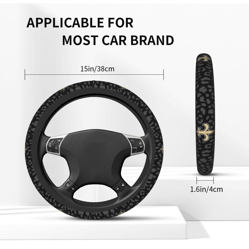 New Orleans Saints Printed elastic steering wheel cover car steering wheel protective cover