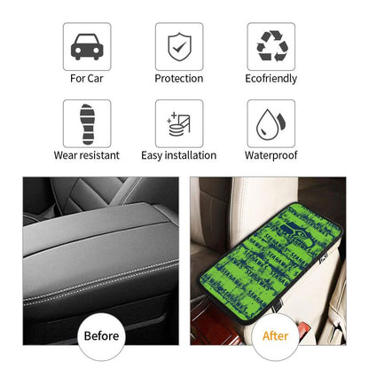 Seattle Seahawks print Car armrest box protective cover car center console armrest pad