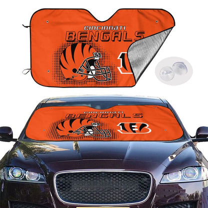 Cincinnati Bengals Printing Car windshield sunshades is suitable car front windshield sunshades