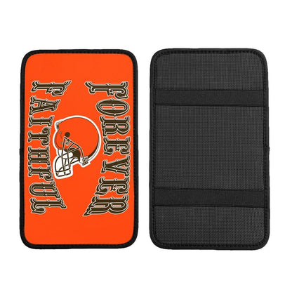 Cleveland Browns Print car armrest box cover armrest protective cover