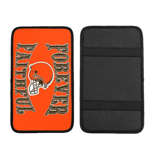 Cleveland Browns Print car armrest box cover armrest protective cover