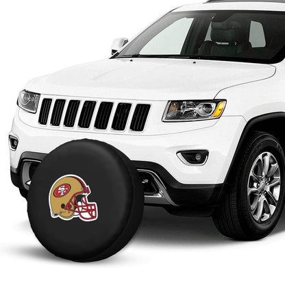 San Francisco 49ers 2 Car tire protective cover waterproof and dustproof tire cover