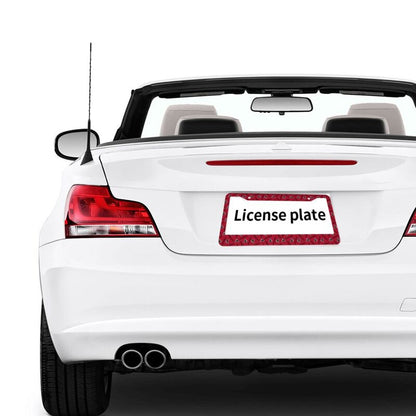 Atlanta Falcons Print front rear license plate holder circular hole license plate holder (one pair)