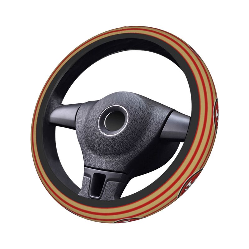 San Francisco 49ers Printed breathable elastic steering wheel protective cover
