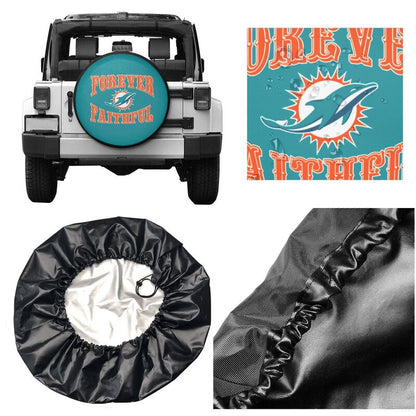 Miami Dolphins Printing car spare tire dust protection cover tire protection cover