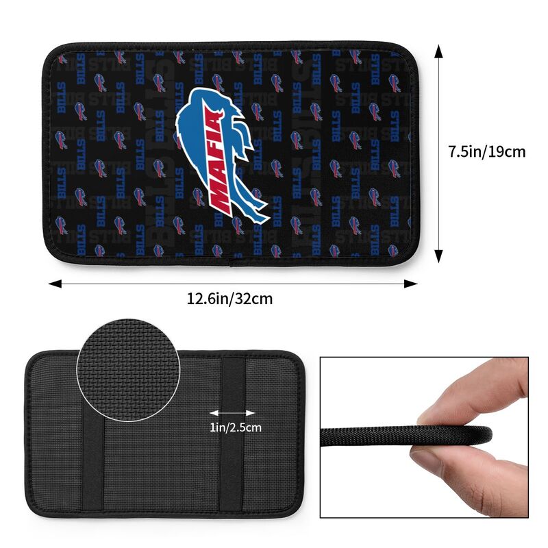 Buffalo Bills printed Car handrail cushion Personalized car armrest cover